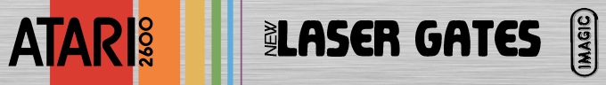 Laser Gates logo for Atari 2600